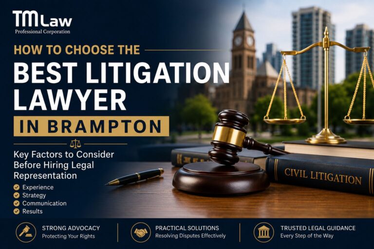 How to Choose the Best Litigation Lawyer in Brampton: What Individuals and Businesses Should Know Before Hiring Legal Representation
